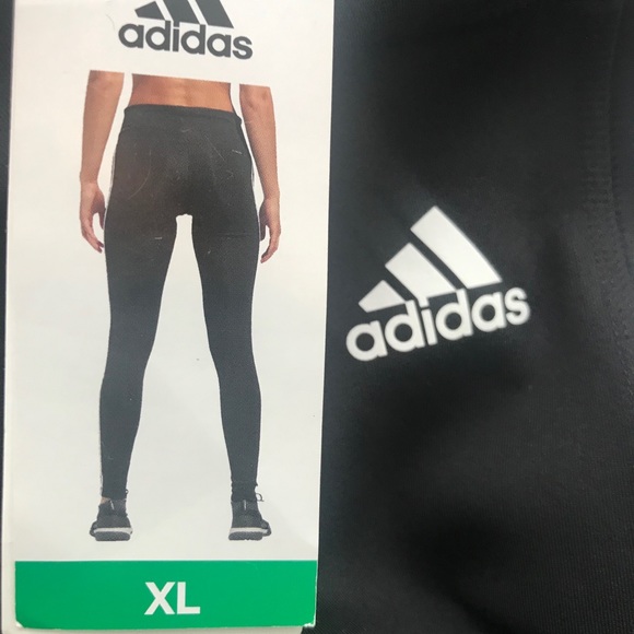 Adidas 3 Stripe Tights/pants-workout or altleisure - Picture 2 of 7